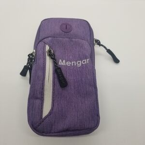Mengar purple water-resistant arm band for running